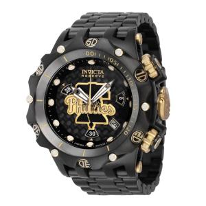 Relgio masculino reserva MLB Philadelphia Phillies Swiss Ronda Z60 calibre - 51 mm. Preto 41952