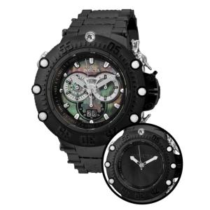 Relógio Masculino de Quartzo Subaqua Shutter com Mostrador Madrepérola Oyster e Metal, Invicta 32952, Preto