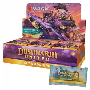 Magic The Gathering Dominaria United com 30 Pacotes, Carta Topper da Caixa, 361 Cartas no Total