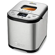 Panificadora Automática 15 em 1 em Aço Inoxidável com Display LED e Livro de Receitas, 110V 710W, Kitchen in the box, Prata