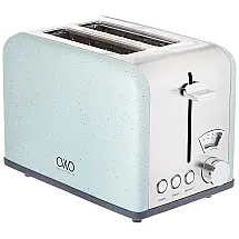 Torradeira Elétrica de 2 Fatias com 5 Níveis de Tostagem, Aço Inoxidável, 825W, 110v, COOK WITH COLOR, Azul
