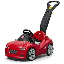 Carrinho de Passeio Infantil com Cinto de Segurança e Buzina para Crianças de 1 a 4 Anos de Idade, Step2, Vermelho