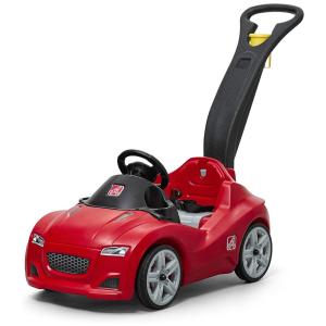 Carrinho de Passeio Infantil com Cinto de Segurança e Buzina para Crianças de 1 a 4 Anos de Idade, Step2, Vermelho