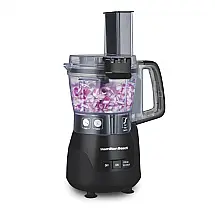Processador de Alimentos Compacto 1 L Aço Inox, 250W, 110v, HAMILTON BEACH 70510, Preto