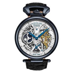Relógio Masculino Stuhrling Emperors Grandeur 127A Automático 49mm, Azul