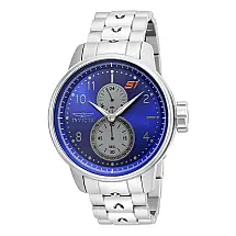 Relógio Masculino de Quartzo S1 Rally, Invicta 23062, Prata e Azul