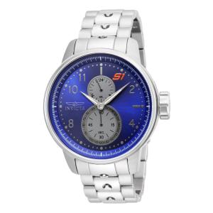Relógio Masculino de Quartzo S1 Rally, Invicta 23062, Prata e Azul