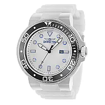 Relgio masculino Invicta profissional com 51,5 mm de dimetro, branco e transparente - modelo 38062.