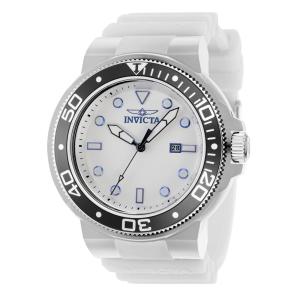 Relgio masculino Invicta profissional com 51,5 mm de dimetro, branco e transparente - modelo 38062.