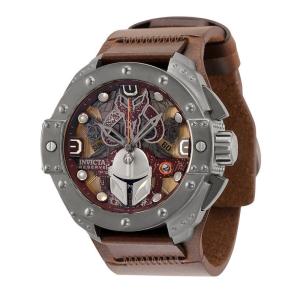 Relógio Masculino de Quartzo Star Wars Mandalorian, Invicta 35162, Marrom
