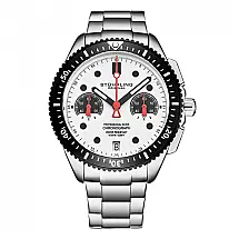 Relógio Masculino Stuhrling 4016.2 Quartzo 42mm com Cronógrafo, Prata