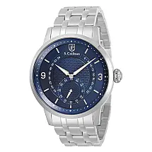 Relógio Masculino de Quartzo S Coifman, Invicta SC0462, Prata e Azul