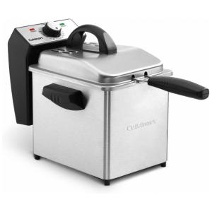 Fritadeira Elétrica 2 Litros com Controle de Temperatura, Aço Inoxidável, Cuisinart CDF 130, 110V 1500W