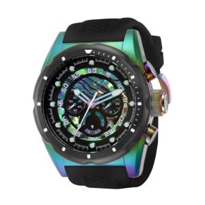 Relgio masculino Speedway com mostrador Abalone - 50 mm. Preto 41562