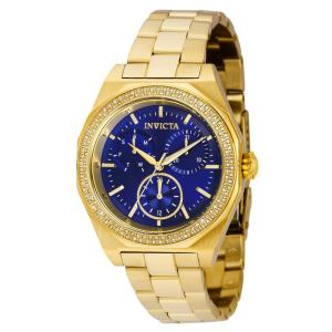 Relógio Feminino Angel 0,6 quilates com Diamante, Invicta 38562, Dourado e Azul