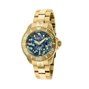 Pro Automtico Unisex Watch w por Abalone Dial - 38mm. Ouro 35762