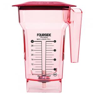 Jarra Liquidificadora Blendtec FourSide 40-619-62 2.2L Vermelha com Tampa Vermelha