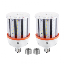 Lâmpada LED Corn 80W CA New Sunshine (2 un), 12.000 lúmens, 5000K daylight, base E26/E39, super brilhante, para galpão, garagem