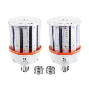 Lâmpada LED Corn 80W CA New Sunshine (2 un), 12.000 lúmens, 5000K daylight, base E26/E39, super brilhante, para galpão, garagem