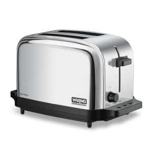 Torradeira Elétrica 2 Fatias com 15 Níveis de Tostagem, 110V 950W, Waring WCT702, Prata