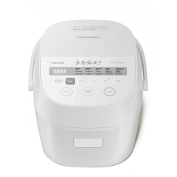 Panela Elétrica de Arroz Toshiba OriginTaste 10 Copos Branca Tecnologia Fuzzy Logic 15 Funções RC-18DRUNA(W) 120V