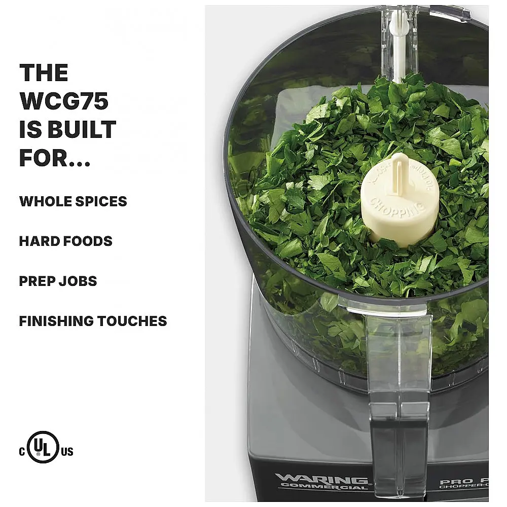Processador de Alimentos 720mL em Aço Inoxidável, 420W, 110v, WARING WCG75, Cinza — foto 3