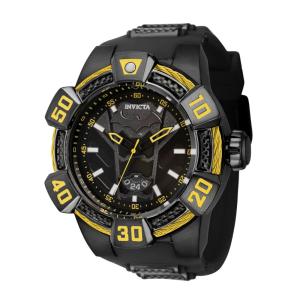 Relógio Masculino DC Comics Batman, Invicta 41072, Preto e Amarelo