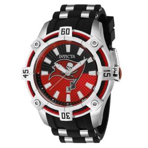 Relgio Masculino NFL Tampa Bay Buccaneers em Ao Preto de 52mm - Invicta ZG-42072