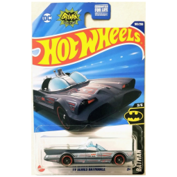 Hot Wheels Batmóvel da Série de TV, Batman 35, 103250, Miniatura Diecast Escala 1:64,Mattel