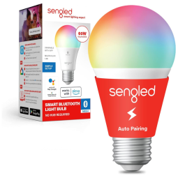 Lâmpada LED Colorida Inteligente Wi Fi, Controle de Voz, 800LM, 9W, 1 Un, SENGLED B11 N1EW, Azul