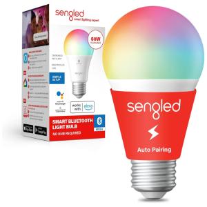 Lâmpada LED Colorida Inteligente Wi Fi, Controle de Voz, 800LM, 9W, 1 Un, SENGLED B11 N1EW, Azul