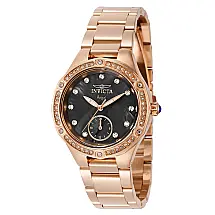 Relgio feminino anjo com mostrador em madreprola - 35 mm. Ouro Rosa 40372
