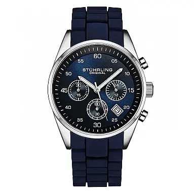 Relógio Chronograph 42mm, Mostrador Azul