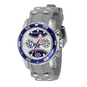 Relgio feminino MLB Los Angeles Dodgers - 38 mm. Ao. Cinza 42872