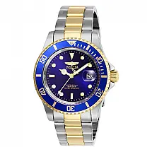 Relógio Masculino Invicta Pro Diver 40 mm Aço Inoxidável e Detalhes em Ouro 26972