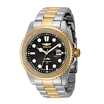 Relógio Masculino Pro Diver 0,76 quilates com Diamante, Invicta 37972, Prata e Dourado