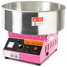Máquina de Algodão Doce Elétrica com Tigela de Aço Inoxidável e Silenciosa, 1080W, 110v, DISPLAY4TOP, Rosa