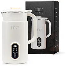 Máquina de Leite Vegetal Automática com Acessórios e Tela LED, MILK, Branca