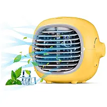 Climatizador de Ar Portátil Ventilador de Refrigerador de Espaço Ventilador de Mesa Silencioso com USB Recarregado, KEBOR