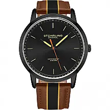 Sthrling Relógio Masculino Analógico de Quartzo com Pulseira de Couro, Modelo 3992.3
