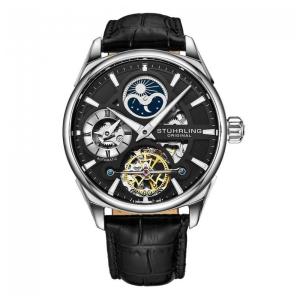 Relógio Masculino Stuhrling Reserve 3918 Automático 43mm, Preto