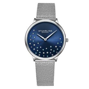 Relógio Feminino Stuhrling Sinfonia 3928 Quartzo 35mm, Prata Clássico