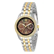 Relógio Feminino Angel com Mostrador Madrepérola, Invicta 31382, Prata e Dourado