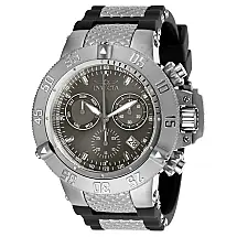 Relógio Masculino Subaqua Noma III, Invicta 1382, Preto, Prata e Cinza
