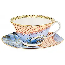 Xícara e Pires, Elegância e Sofisticação em Sua Mesa com Capacidade de 250mL e Material de Porcelana, Wedgwood, Colorido