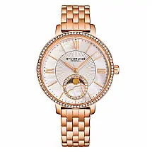 Relógio Feminino S38 36mm Branco e Rosa, Stuhrling