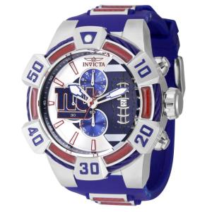 Relgio masculino NFL New York Giants - 52 mm. Azul. Vermelho 41582