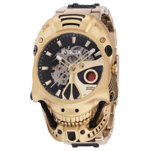Relógio Invicta Artist Automatic Masculino 48mm, Preto e Dourado 42582
