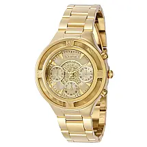 Relgio feminino anjo com mostrador em madreprola - 36 mm. Ouro 39582