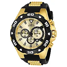 Relgio masculino profissional 52 mm. Ouro. Preto 24682